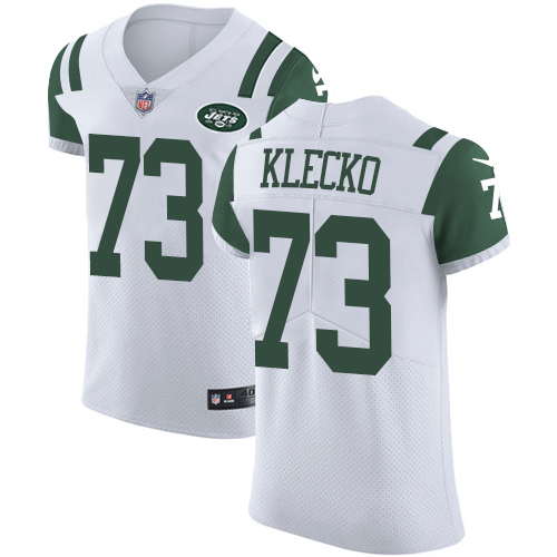 Nike Jets #73 Joe Klecko White Men's Stitched NFL Vapor Untouchable Elite Jersey
